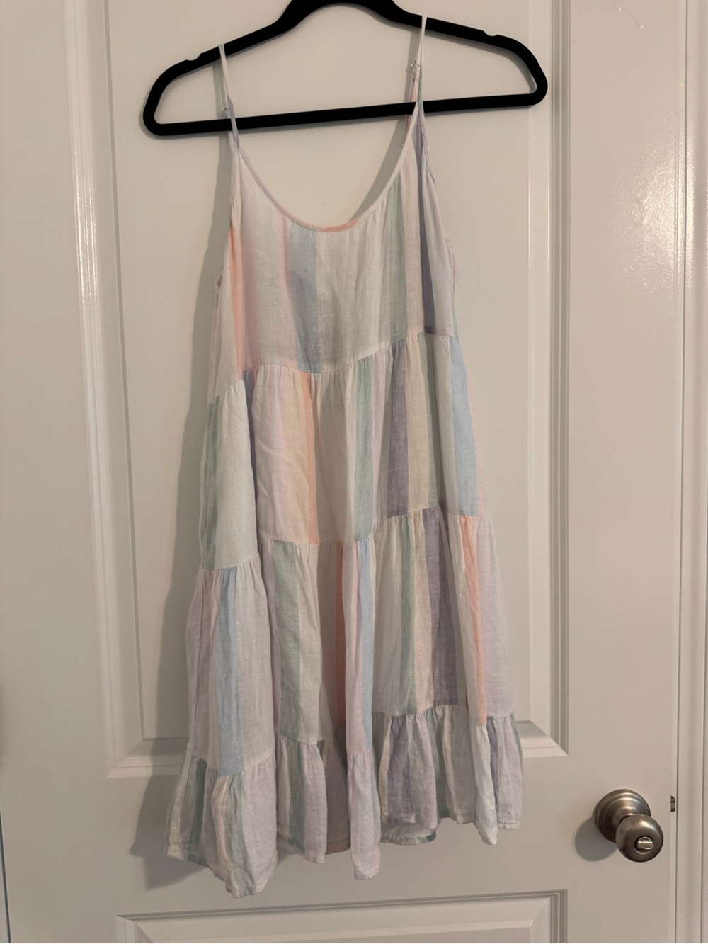 Rails' Pastel Stripe Tiered Sundress - Multi Pastels